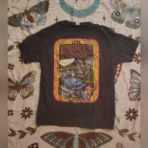 Stranger Things Black Graphic T-Shirt